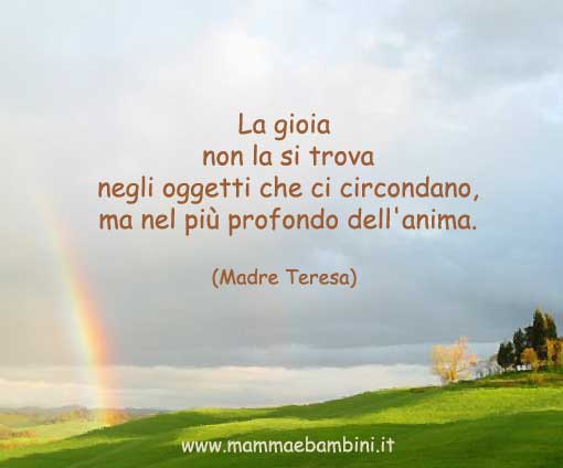 frasi sulla gioia di madre teresa