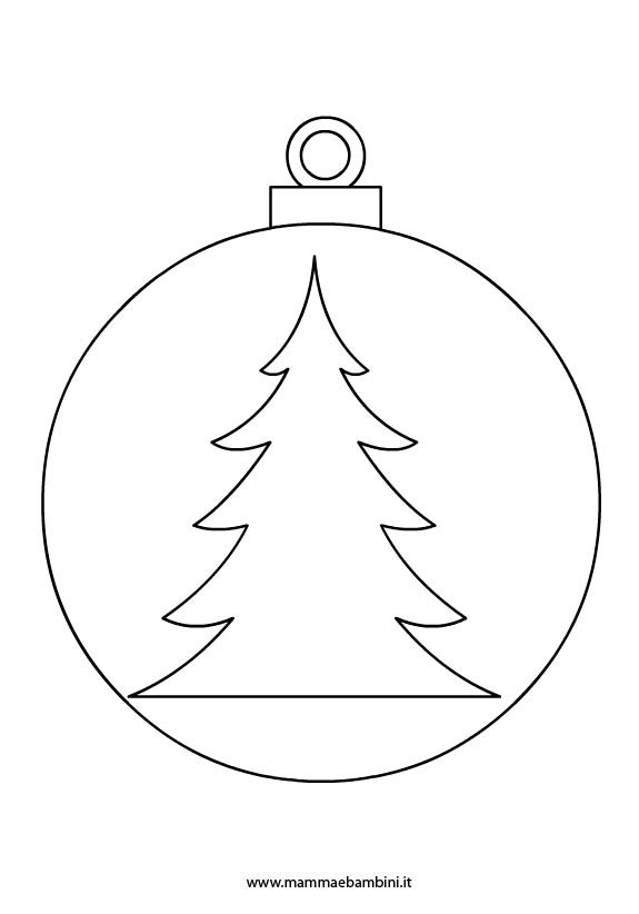 Disegni Palline Per Albero Di Natale Mamma E Bambini