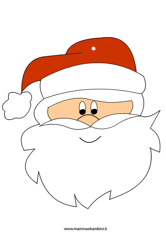 disegno-viso-babbo-natale | Pagine da colorare di natale, Babbo natale,  Disegno di compleanno