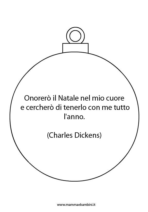 pallina natale frase