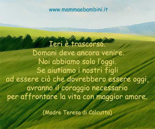 Frasi Di Madre Teresa Di Calcutta Mamma E Bambini