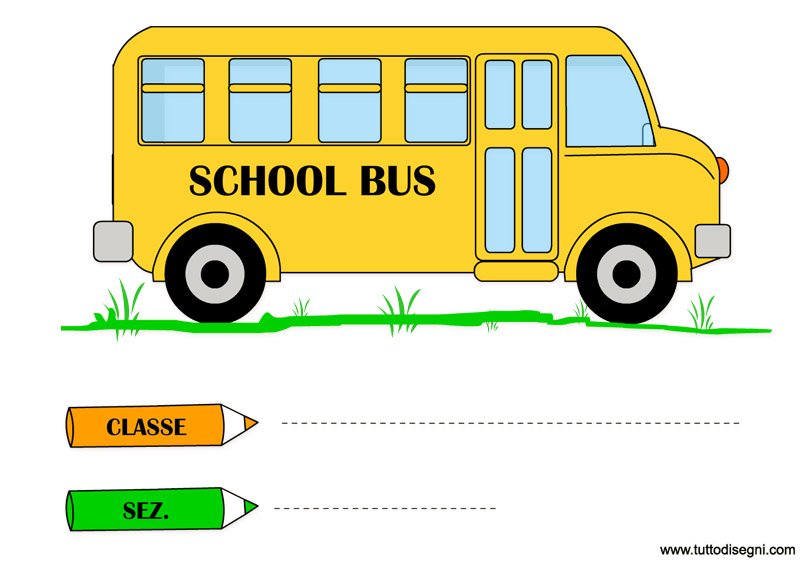 cartello aula school bus