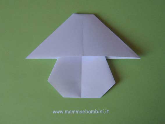Fungo di carta origami seconda parte mamma e bambini for Fungo da colorare per bambini