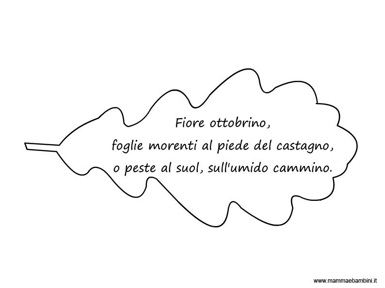 poesia autunno foglia1