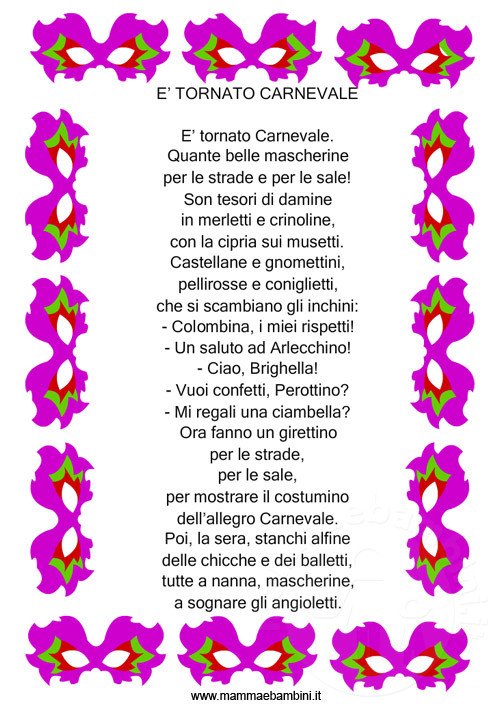 Poesie da stampare E' tornato Carnevale 1 filastrocca-carnevale-2