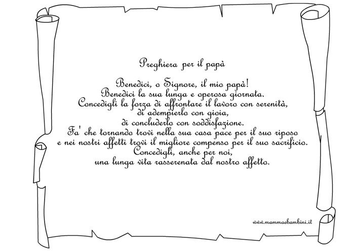 preghiera per il papa