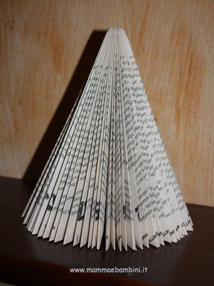 Come realizzare un albero di Natale con un libro vecchio