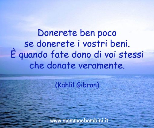 frase sul donare noi stessi