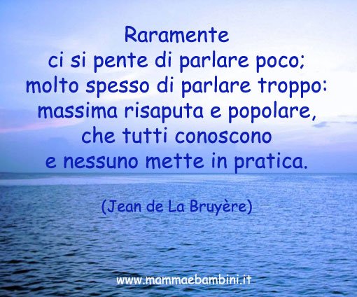 frase sul parlare troppo