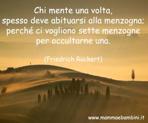 Frase del giorno sulla menzogna