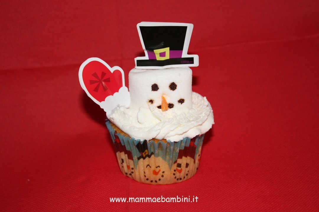 cup cake pupazzo neve 02