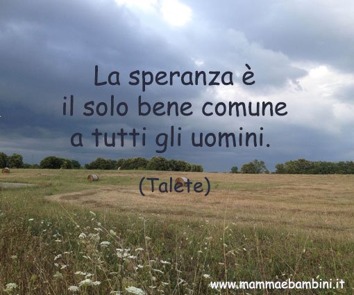 frase sulla speranza