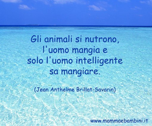 frase sul mangiare