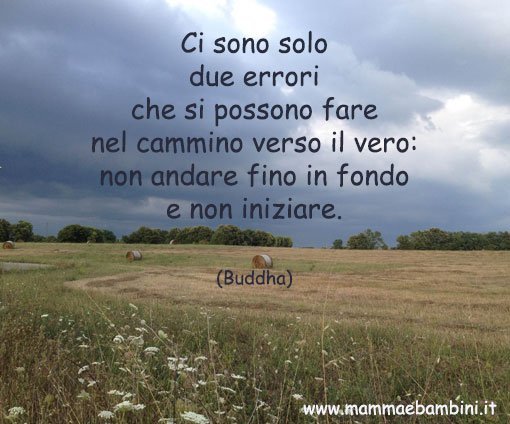 Frase sul cammino della vita - Mamma e Bambini