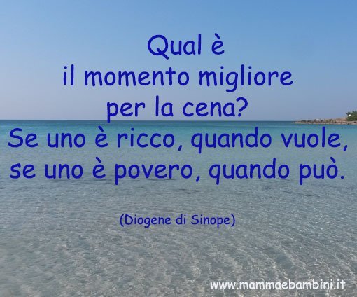 frase sul mangiare