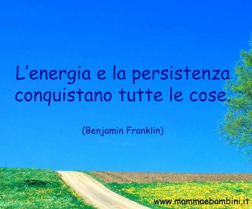 Frase su energia e persistenza