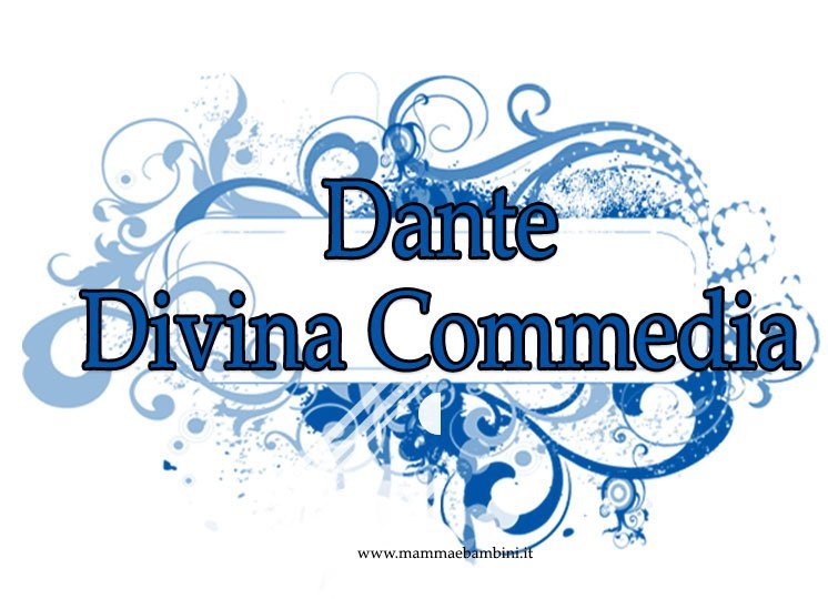 Copertina quaderno Divina Commedia