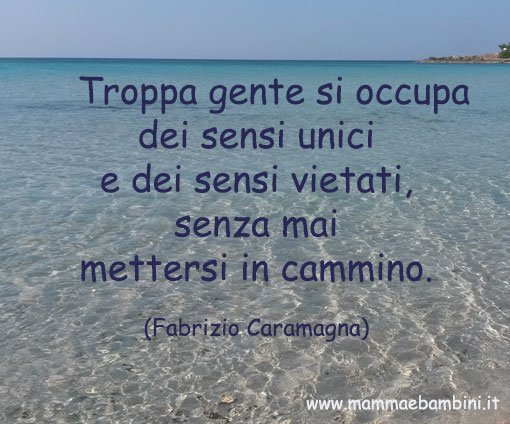 Frase sul mettersi in cammino