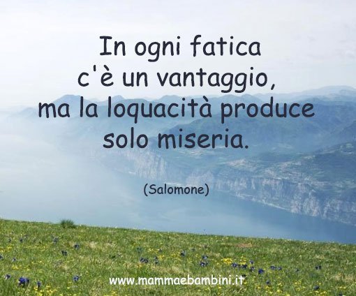 Frase sul parlare molto