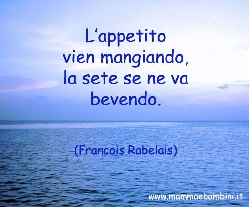 Frase su mangiare e bere