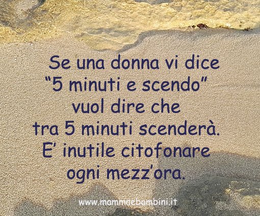 Frase sulla puntualità delle donne