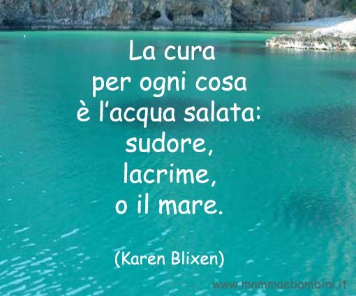 Frase sul mare che cura le ferite della vita