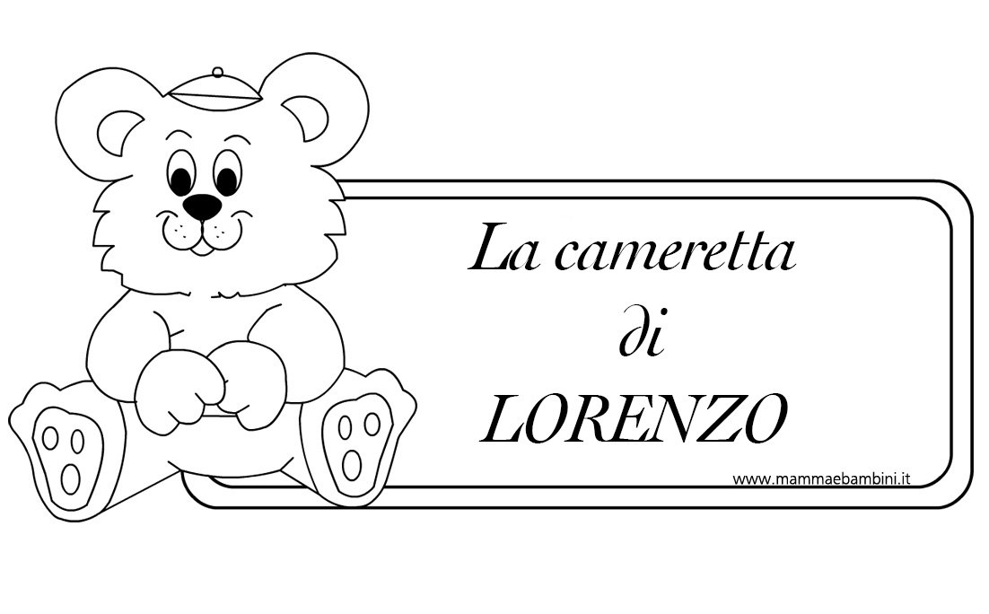 targa cameretta lorenzo