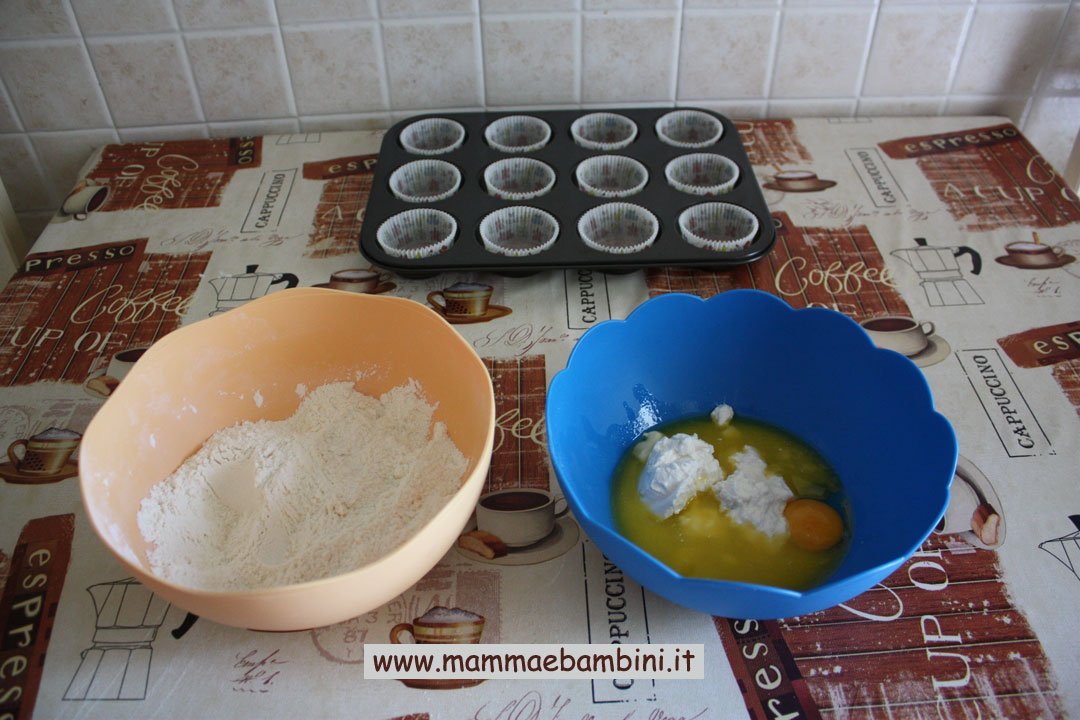 Come preparare muffins ripieni alla nutella 01