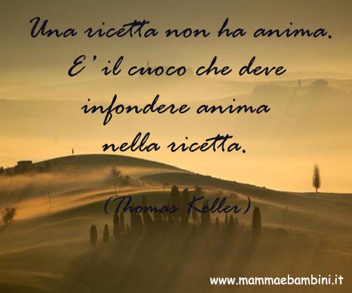 frase sulle qualità di un cuoco