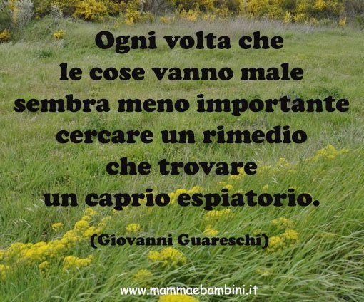 Frase del giorno 15 ottobre su caprio espiatorio 1 Frase del giorno 15.10.2016