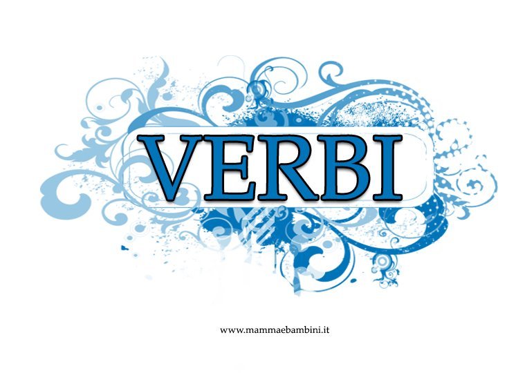 Copertina quaderno per i Verbi 1 Copertina quaderno per i Verbi