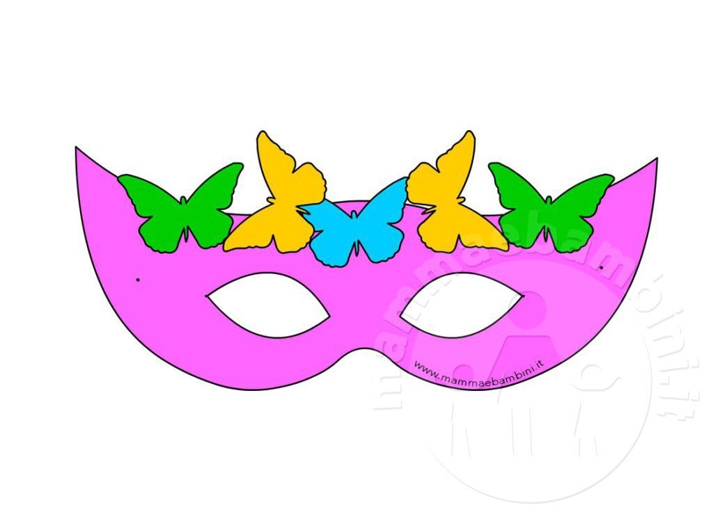 maschera principessa farfalle