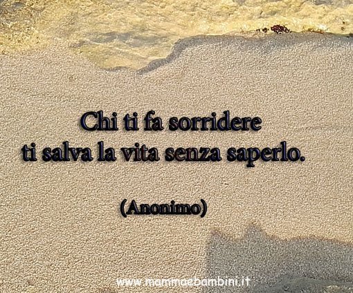 Frase del giorno 25 febbraio su sorridere - Mamma e Bambini