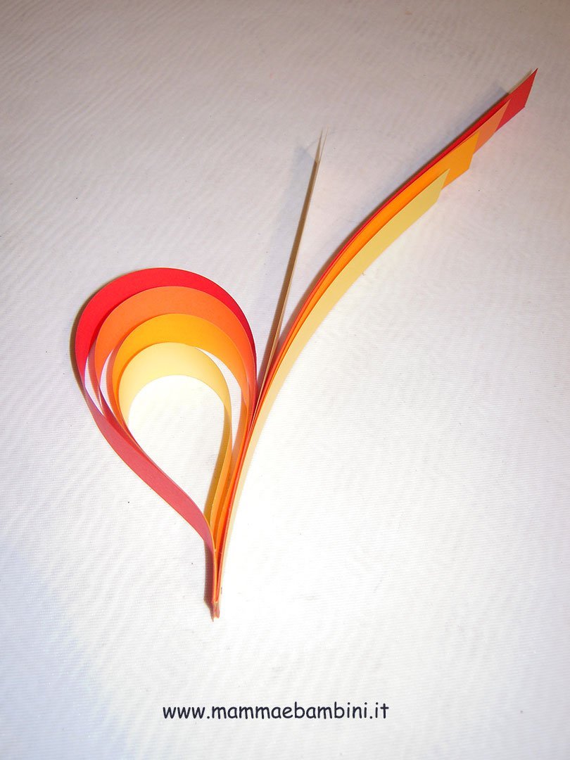 Realizzare cuore di carta da appendere 4 Realizzare cuore di carta da appendere n.4