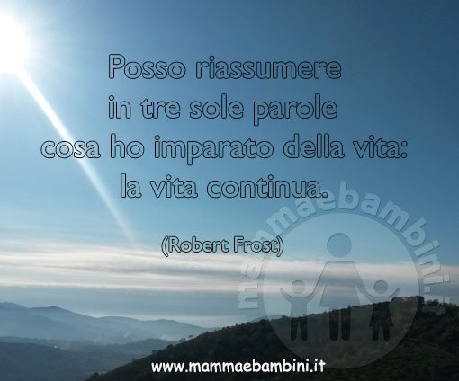 frase la vita continua