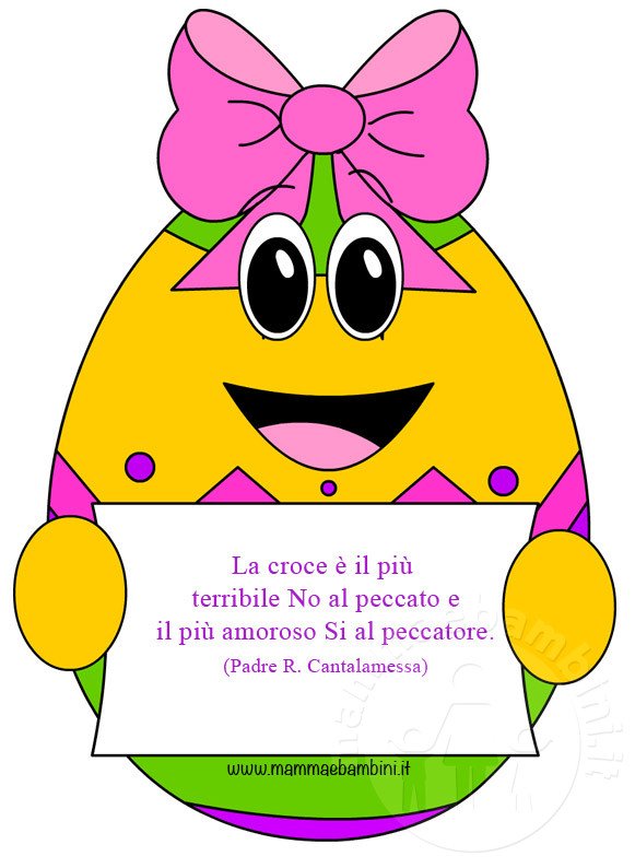 Cartoline auguri di Pasqua con frasi religiose 4 frase sulla croce