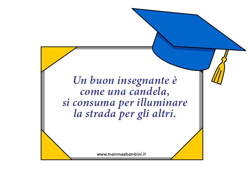 Biglietti di ringraziamento per insegnanti 5 frase insegnante come una candela