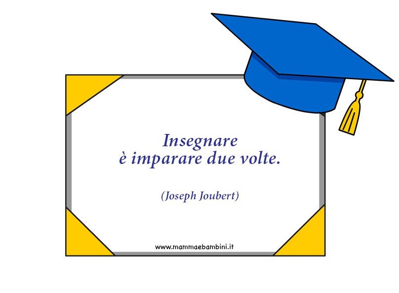 Biglietti di ringraziamento per insegnanti 3 frase insegnare