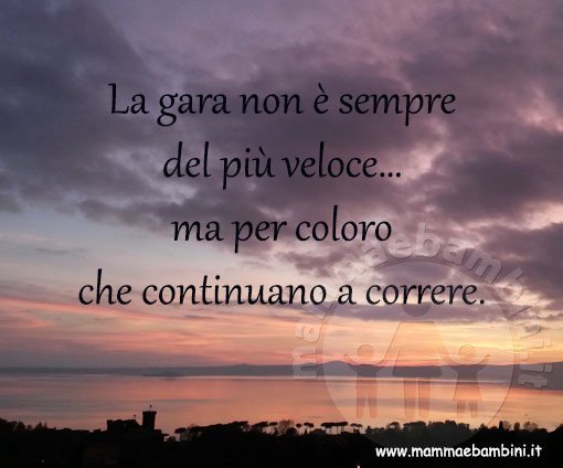 frase continuare a correre