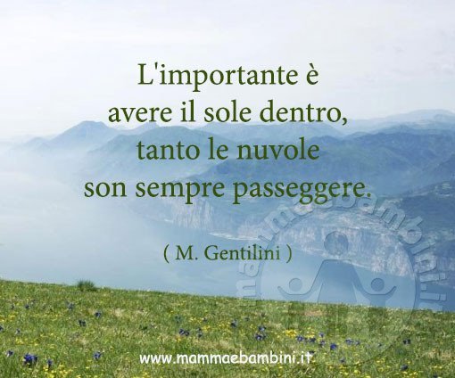 frase sole nuvole