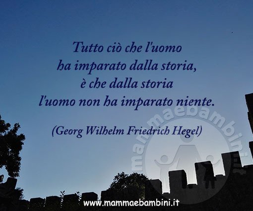 frase sugli errori che si ripetono nella storia