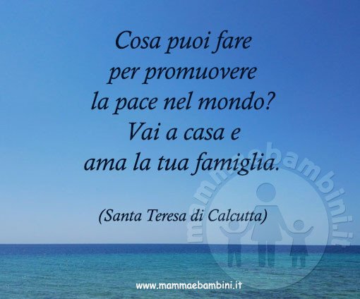 frase pace nel mondo