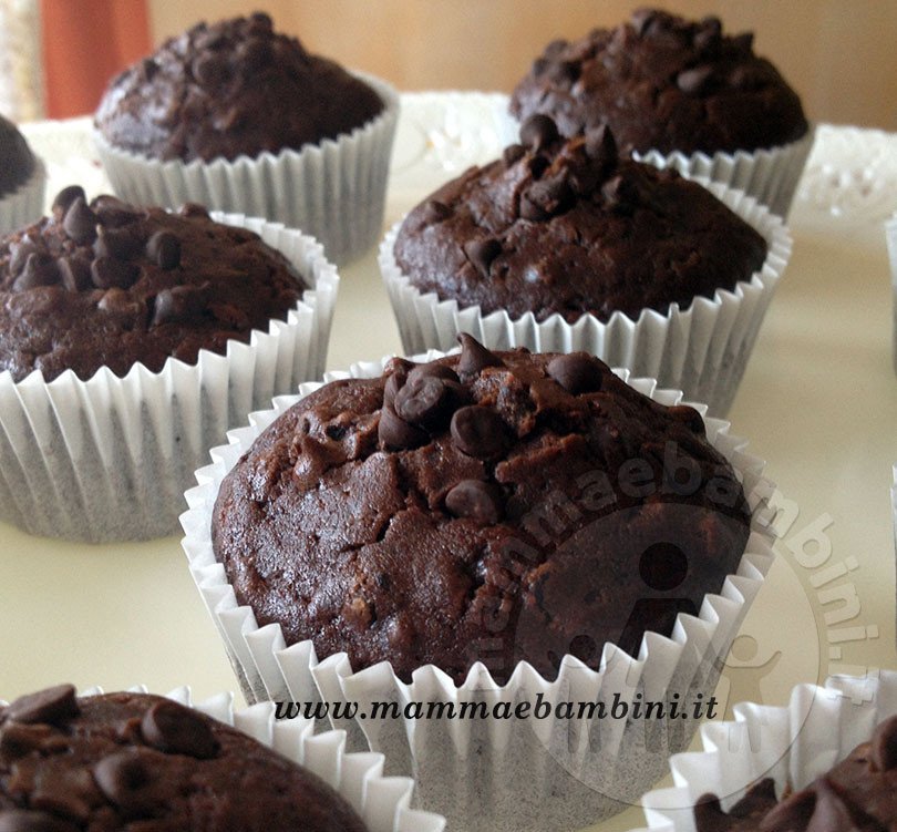 Ricetta muffins al cioccolato