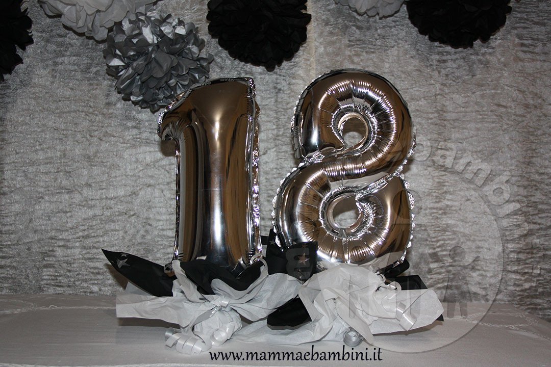 compleanno 18 anni composizione con numeri 03