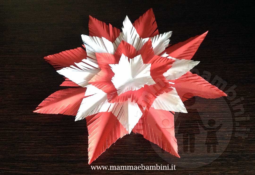 Come realizzare stelle di Natale di carta 2 stella natale di carta 00