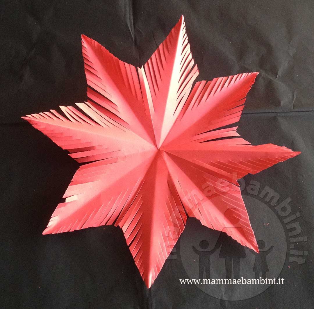 Come realizzare stelle di Natale di carta 12 stella natale di carta 08