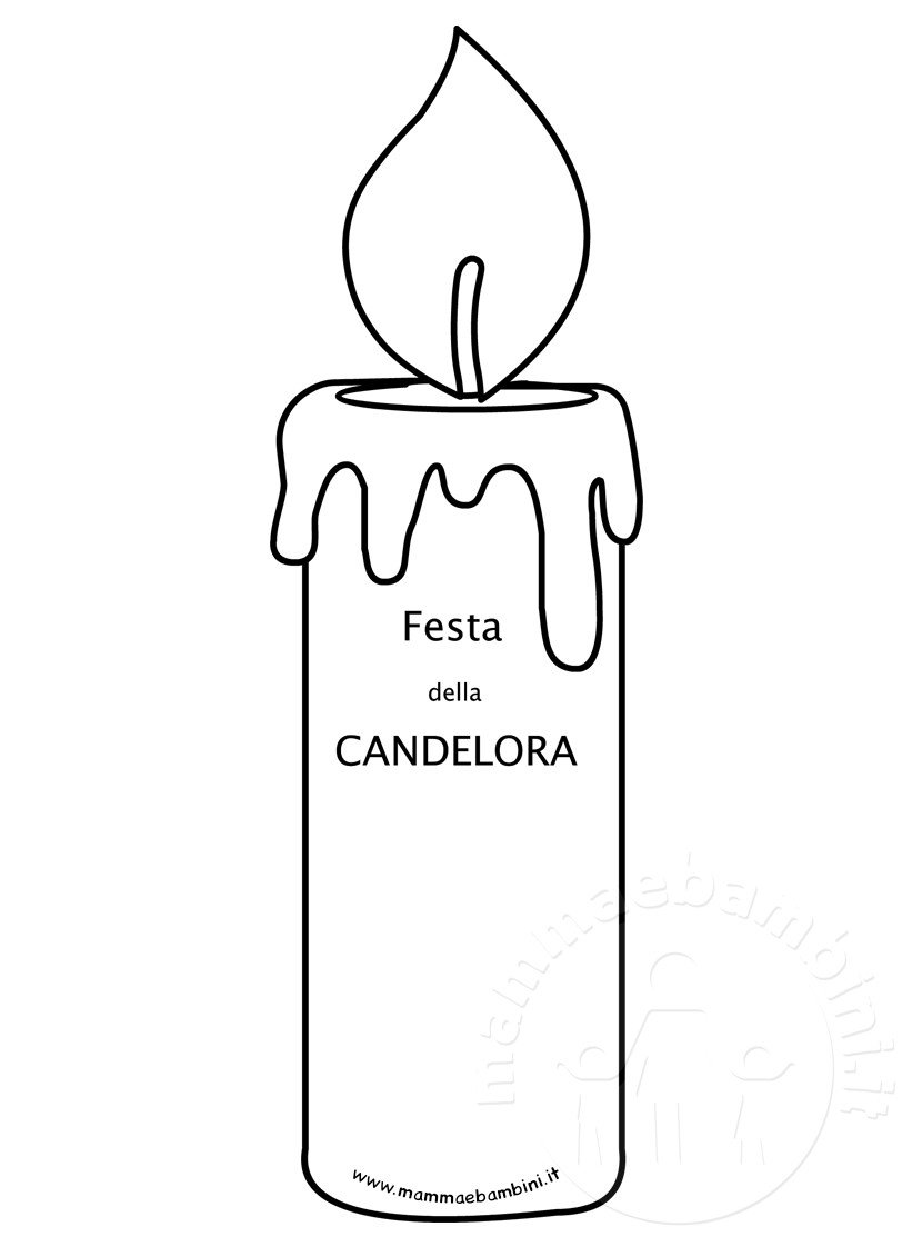 Festa della Candelora disegno da stampare