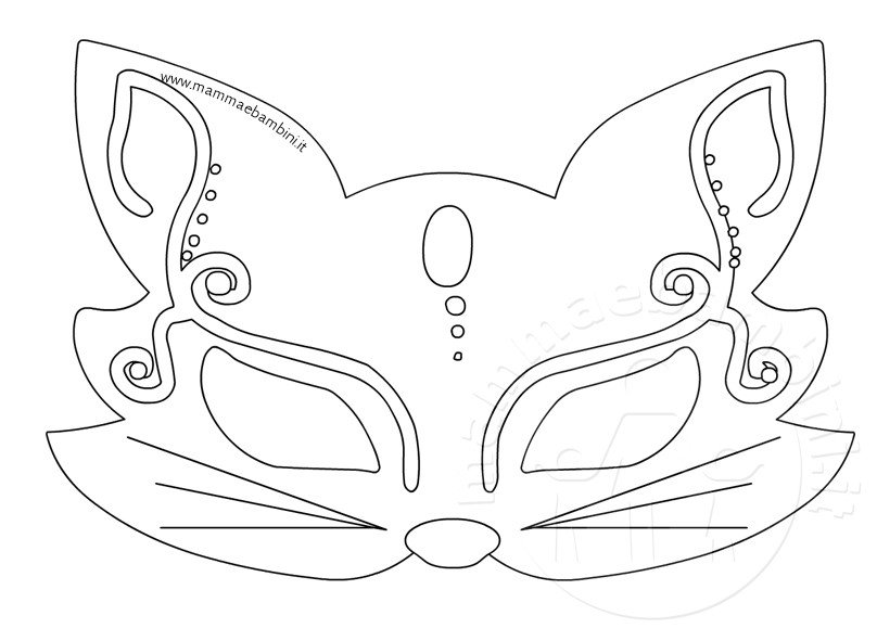 maschera carnevale gatto2