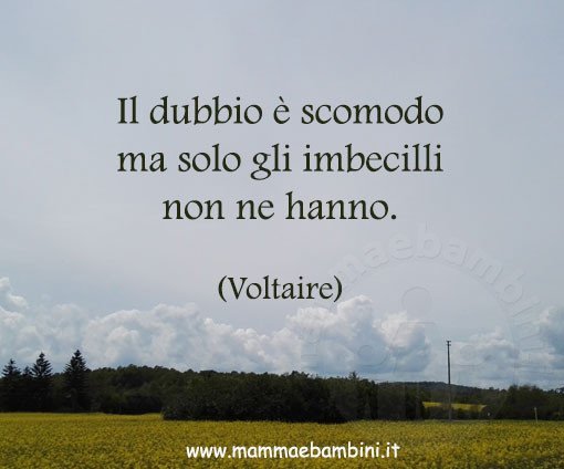 frase avere dubbi
