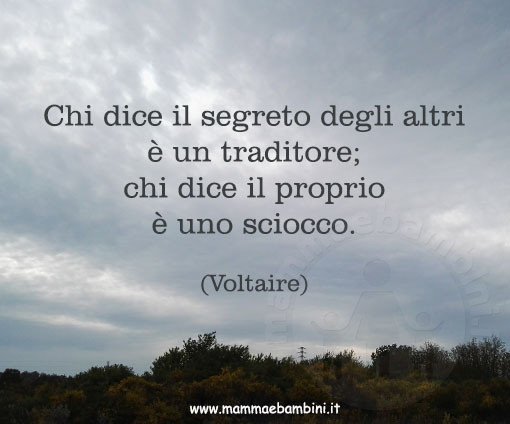 frase dire un segreto